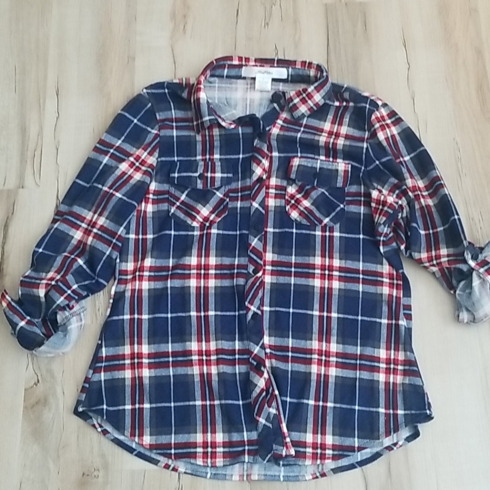 Misses' Plaid Shirt